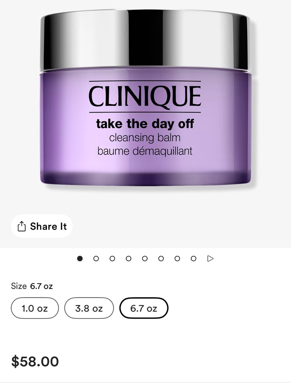 Clinique Take The Day Off Cleansing Balm - DISCONTINUED Size! 8.5OZ!!